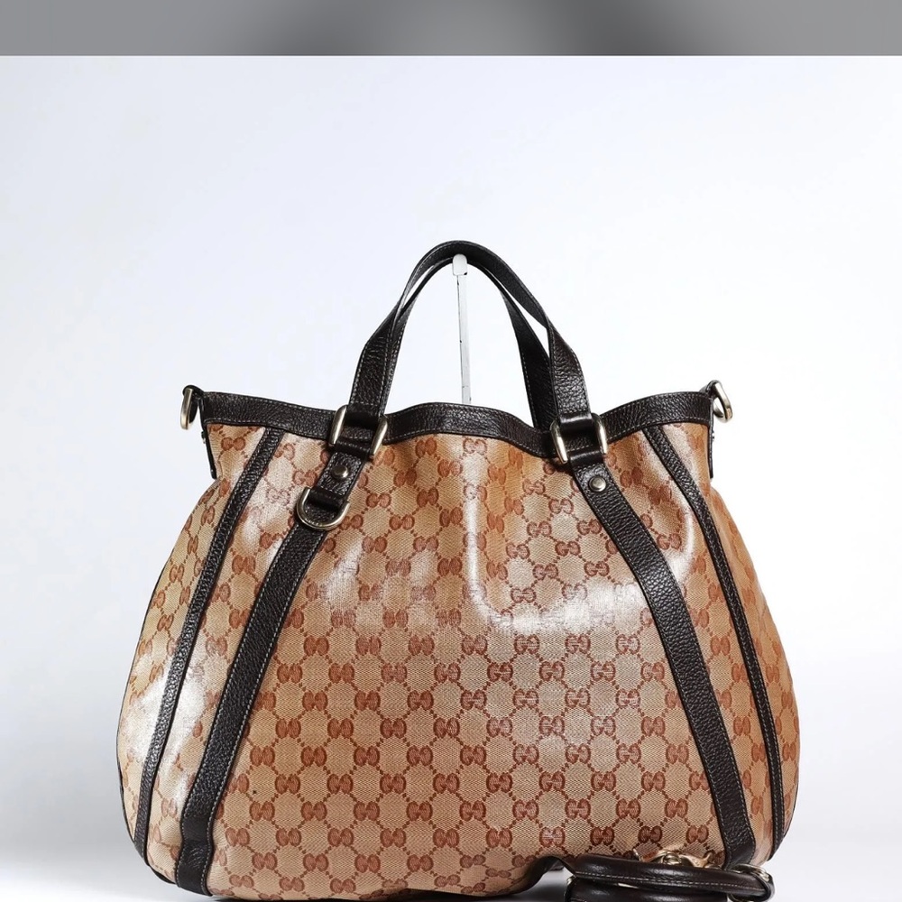 Gorgeous Gucci Hobo Canvas Coated Tote bag with COA and Dust bag
